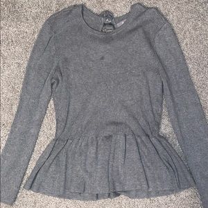 Marled Peplum Sweater